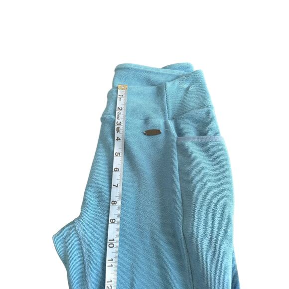 Gymshark Blue Workout Athleisure Slimming Malibu Poise Cropped Capri Leggings - Picture 6 of 8